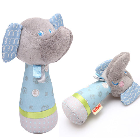 Animal Hand Bells Plush Baby Toy