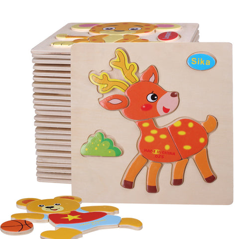 Animals Shapes Jigsaw Wooden Toys