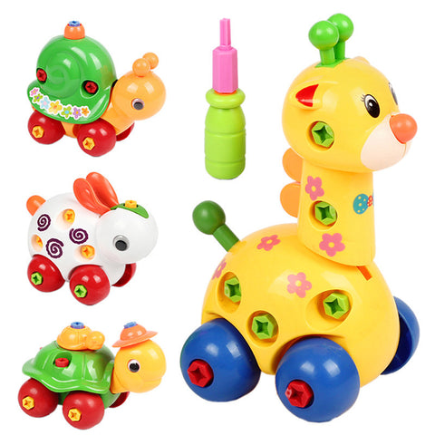 Disassembly/Assembly Giraffe Snail Tortoise Rabbit