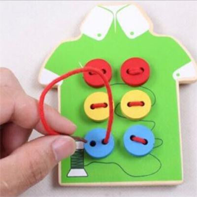 Toddler Sew On Buttons Early Education Teaching Aids