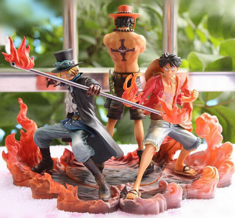 Luffy & Ace & Sabo 3 brother PVC Action Figure