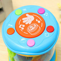 Hand Drum LED Music Educational Baby Rattles