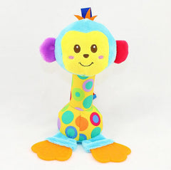 22cm Soft Hand Bell With Teether Animal Model