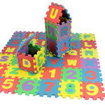 36pcs Mini Puzzle Kid  Alphabet Letters Numeral Foam