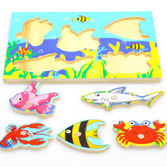 Magnetic Fishing Game & Jigsaw Puzzle Board