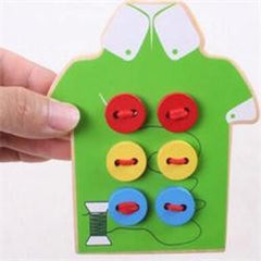 Toddler Sew On Buttons Early Education Teaching Aids