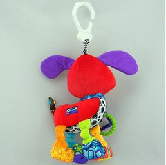 Hanging Toy Dog Plush Vibration Rattle